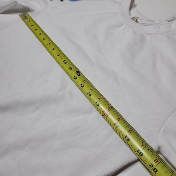 NEW S Johnny Was style embroidered floral cuffed oversized sweatshirt small NWT - Picture 4 of 10